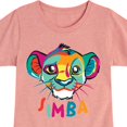 thumbnail image 3 of The Lion King - Colorful Simba - Toddler & Youth Girls Short Sleeve Graphic T-Shirt, 3 of 6