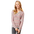 thumbnail image 1 of Suéter de punto suelto Aeropostale para mujer, marled, naranja, mediano, 1 of 2