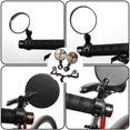 thumbnail image 2 of 2pcs Bike Mirrors, Riding Adjustable Swivel Handlebar Mount Plastic Convex Mirror for Mountain Road Bikes, 2 of 5