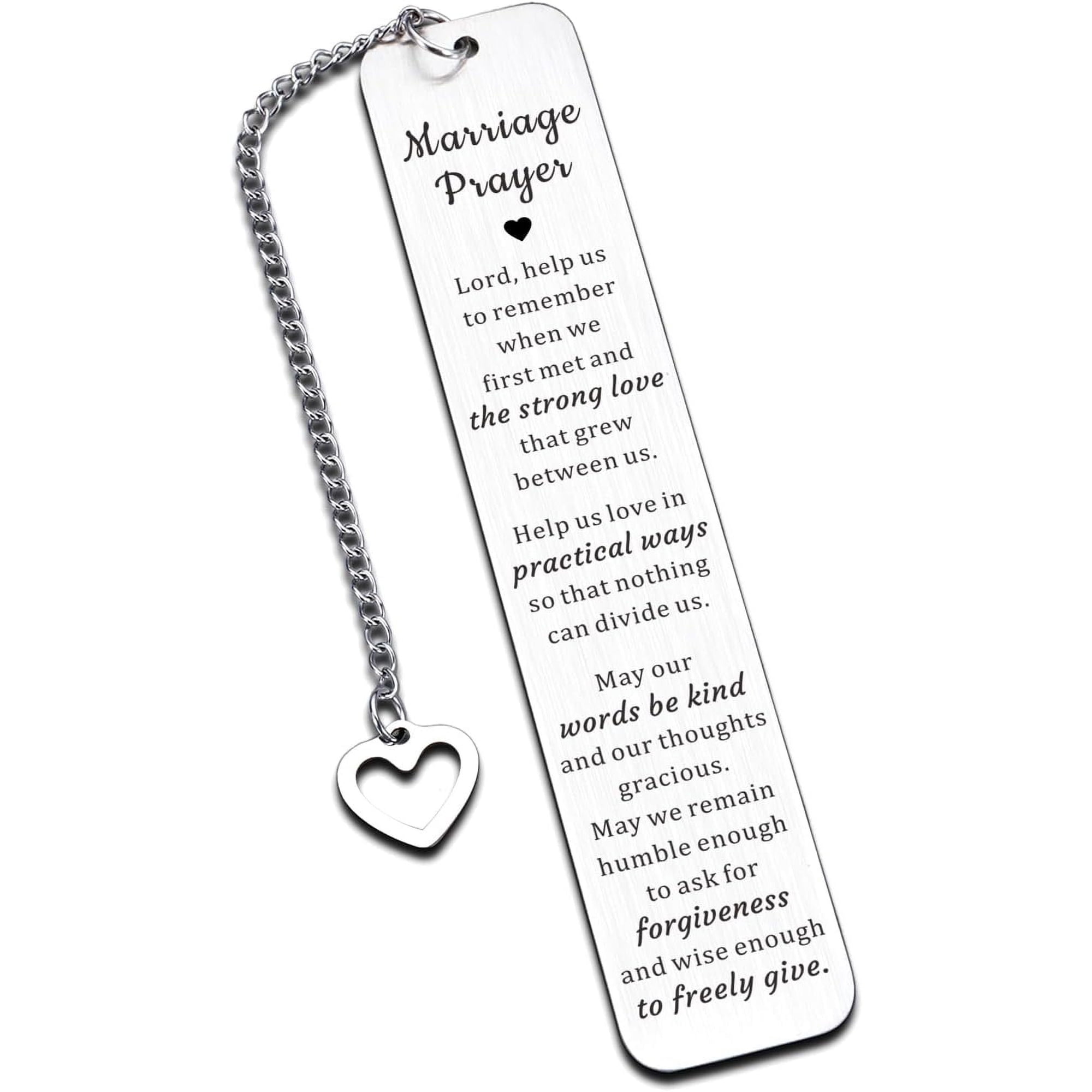 Wedding Registry Ideas, Marriage Prayer Wedding Gift, Christian Bookmark Gifts for Women Wedding, Bridal Shower Gifts for Bride, Engagement Gifts for Couples, Wedding Gifts for Couples Newlyweds 2025