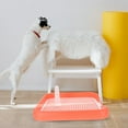 thumbnail image 2 of OUNONA Puppy Litter Box Indoor Small Dog Pink Grid Type 1Pack, 2 of 4