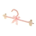 thumbnail image 1 of Perchas estándar elegantes para ropa Perchas decorativas con lazo de cinta Ropa Percha Clips Rosa, 1 of 9