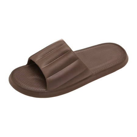 OJSFQUFP Womens Summer Slippers Men and Women Shoes Indoor and Outdoor Home Slippers Fashion Lightweight Sandals Cozy Gifts Coffee 42