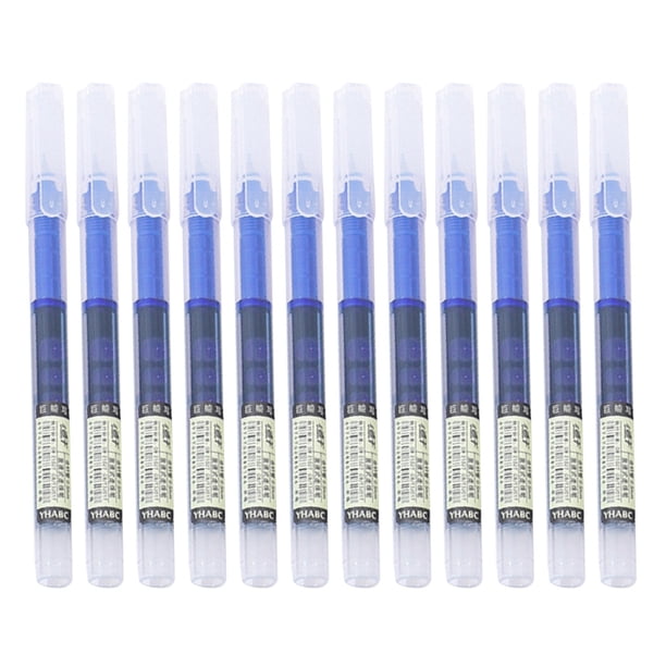 Pisexur Batería de cocina Bolígrafo roller de tinta líquida de secado rápido, bolígrafo negro de gel, bolígrafo de papelería para estudiantes, bolígrafo de carbono, v para la cocina del hogar