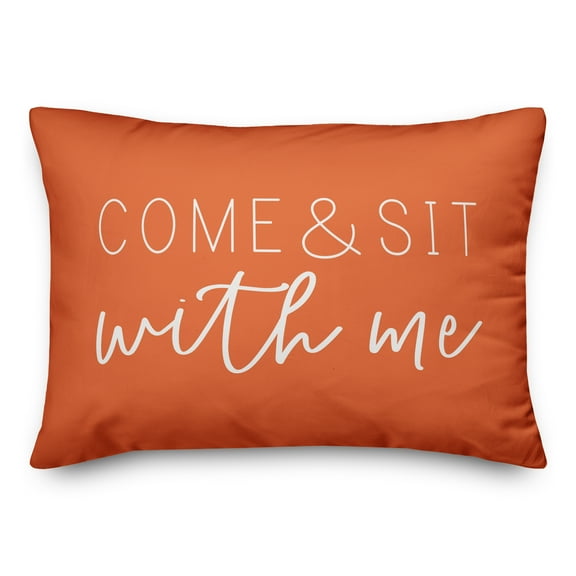 Creative Products Come & Sit With Me Orange 14x20 Indoor / Outdoor Pillow