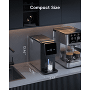 Ecozy Chillio Nugget Ice Makers Dispenser 40lbs Per Day Pebble Sonic Ice Machine Countertop, Touch-Free Ice, Self-Cleaning, Mistalo Drop Slim for Home