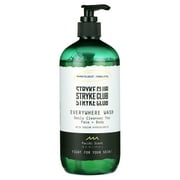 Stryke Club Face + Body + Hair (3-in-1), Everywhere Wash, All Skin Types, Acne Care, 16 fl. oz. Bottle