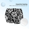 thumbnail image 2 of Rocae Metallic Gears for Girls' Cotton Boxer Briefs, Soft Mid-rise Panties-X-Small, 2 of 5
