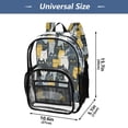thumbnail image 2 of ALAZA Clear Backpack Funny Cute Cats PVC Transparent BookBag, 2 of 7