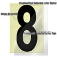 Zgyau Stickers Mailbox Numbers For Outside 5 Sets 09 Reflective Number Stickers Strong Self