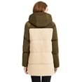 thumbnail image 2 of Orolay Women's Puffer Down Jacket Fleece Down Coat Hooded Jacket Olive 2XL, 2 of 6