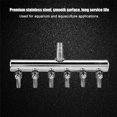 thumbnail image 2 of TOPINCN Stainless Steel Aquarium Fish Tank Air Flow 8mm Turn to 4mm Splitter Control Valve,Aquarium Control Valve,Air Flow Splitter, 2 of 8