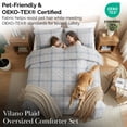 thumbnail image 6 of Vilano Plaid Printed Comforter Set by SouthShore Fine Linens, 6 of 8