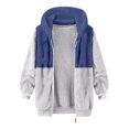 thumbnail image 3 of Men's Sherpa Plush Zipper Hoodie Fluffy Fleece Long Sleeve Full Zip Warm Winter Jacket Cozy Outdoor Fashion, 3 of 6