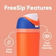 thumbnail image 3 of Water Bottle Owala Kids FreeSip Insulated 500mL Blue Citrus, 3 of 5