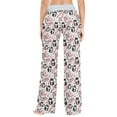 thumbnail image 4 of ALAZA Cat on Cherry Branch Women's Comfy Pajama Pants Sleepwear Wide Leg Drawstring Bottoms L, 4 of 7