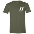 thumbnail image 2 of Men's Joe Gibbs Racing Team Collection Green Denny Hamlin Flag T-Shirt, 2 of 3