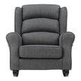 thumbnail image 2 of Pemberly Row Upholstered Fabric & Wood Rocking Chair in Gray, 2 of 5