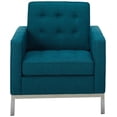 thumbnail image 2 of Modway Fauteuils Lounge d'Appoint Rembourrés en Tissu Style Mi-Siècle Moderne avec Accoudoirs, Turquoise - Ensemble de 2, 2 of 2