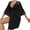 Black, variant on Women's Satin Silk Lace Bridal Robes for Bride Bridesmaid Silky Bathrobe Getting Ready Sleepwear