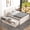 White, variant on Mintazer Twin Platform Bed with Pull-Out Trundle, Modern Bookcase Bed with Storage Cabinet, No Box Spring Needed, White