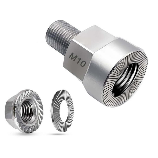 Universal Bicycle Trailer Axle Adapter Heavy Duty Stainless Steel Coupler with Anti-Lock Design for Cargo,Pet&Trailers B,1 x Bicycle Trailer Axle Adapter kit,Silver