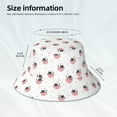 thumbnail image 3 of Honeii Umbrella Cat for Unisex Bucket Hat Waterproof Rain Hat Reversible Shiny Rave Bucket Hat for Concert Festival Boonie Cap, 3 of 6