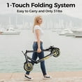 thumbnail image 6 of Electric Scooter for Adults Foldable,Fastest Speed 25mph Max Range 25miles Commuter Teens E Scooter Long Range Lightweight,500W 10" Air Tires, 6 of 7