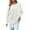White, variant on Annhoo Fall Tops for Women Trendy Irregular Hem Long Sleeve Crewneck Tunics Ladies Vacation Lounge Shirts