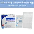 thumbnail image 4 of Dukal Combine ABD Pads, Sterile, Abdominal, White, 5 in x 9 in, 25 Count, 16 Packs, 400 Total, 4 of 5