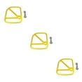 thumbnail image 4 of ZheElen Alloy Brake Cable Housing Line Shield Fender Disc for gold 6x5x0.2cm 3Set, 4 of 6