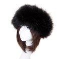 thumbnail image 1 of Chapeau Femmes Automne Hiver Fausse Fourrure Épaissi Chapeau Extérieur Résistant au Froid Chaud Peluche Bonnet, 1 of 6