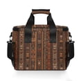 thumbnail image 7 of FORMRS Insulated Cooler Bag 24 Cans Capacity Soft Leakproof Lunch Box with Side Pockets, Brown Tribal Pattern, 7 of 7