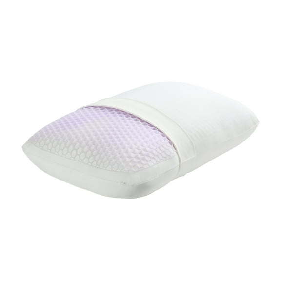 Purple GridCloud Pillow, Honeycomb Gelflex Top Layer, Hypoallergenic, Down - Alternative