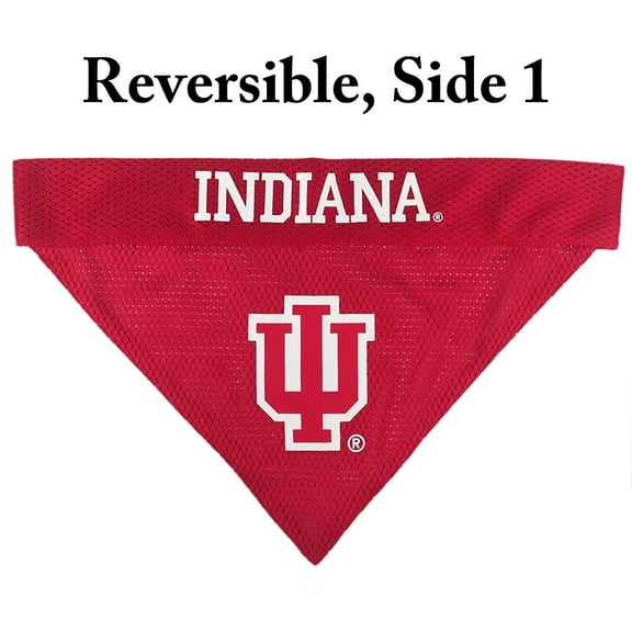 Pets First Collegiate Indiana Hoosiers Reversible Bandana - Home & Away Mesh & Premium Embroidery for DOGS & CATS