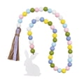 thumbnail image 5 of FRCOLOR  Wood Bead And Tassel Easter Garland Hanging Wall Beads Bunny, 5 of 8