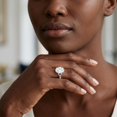 thumbnail image 4 of Rosec Jewels IGI Certified Lab Grown Diamond Oval Engagement Ring 4 Carat - E-VS1 Quality - Big Diamond Ring for Women, 925 Sterling Silver, US 4.00, 4 of 8