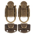 thumbnail image 2 of WEUVEB Vintage Style Coffee Zinc Alloy Box Latch Set, Secure and Stylish 2 Pieces for Decorative and Functional Use, 2 of 8