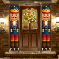 thumbnail image 6 of Christmas Nutcracker Banner Nutcracker Door Curtain Christmas Couplet Porch Sign Outdoor Indoor Door Nutcracker Soldier Banners Decor, 6 of 6