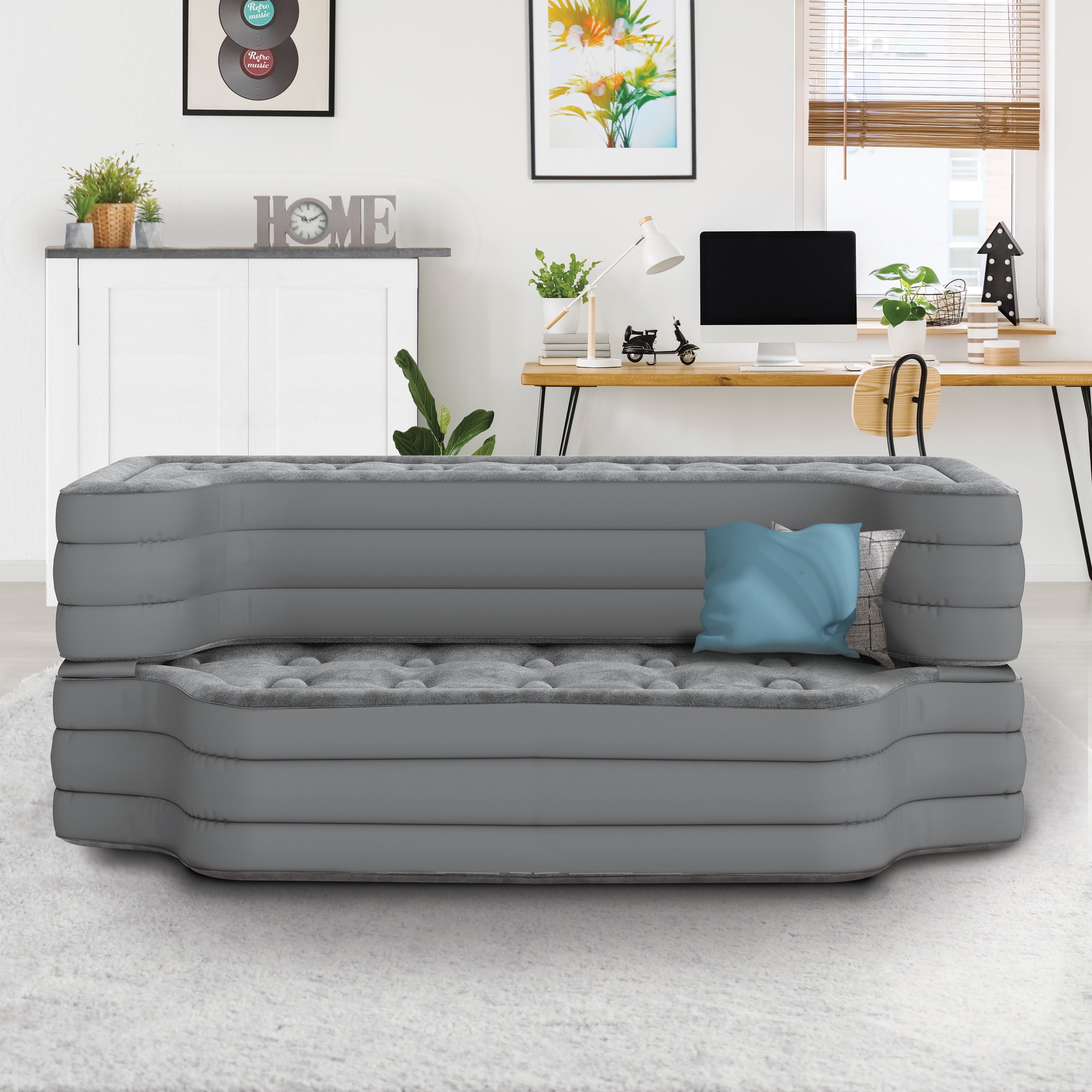 Beautyrest Silver Sofaire Convertable Sofa Sleeper Air Bed