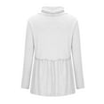 thumbnail image 6 of Patlollav Womens Long Sleeve T-Shirt Autumn Blouse Pullover Tops White L, 6 of 6