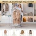 thumbnail image 3 of TEMOGU-Hanging Vacuum Storage Bags Space Saver Bags for Clothes, 4 Packs Long 53x27.6 inches, Vacuum Seal Storage Bag Clothing Bags for Suits, Dress Coats or Jackets, Closet Organizer and Storage, 3 of 4