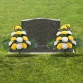 thumbnail image 6 of Artificial Fan Chrysanthemum Flowers, 2 Bundles Lifelike 12 Heads Silk Flowers for Cemetery Decor, Memorial Grave Arrangements, No Maintenance Tomb Decorations, 6 of 6