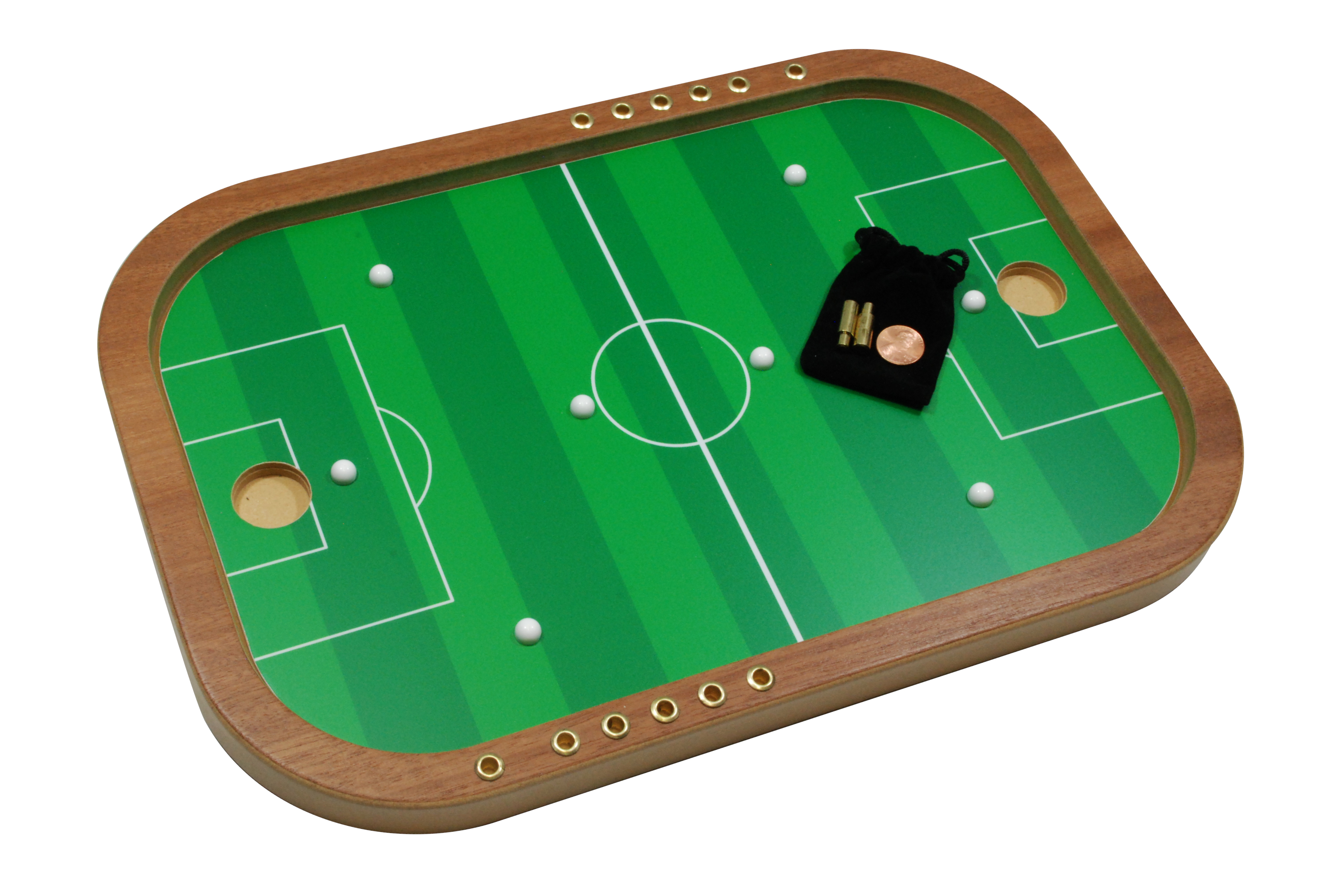 その他 Penny Soccer Large Wooden Game Penny Soccer Handcrafted Board Game from Across the Board
