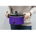 thumbnail image 6 of Elite Gourmet MST-275XP 2 Qt Oval Slow Cooker, Purple, 6 of 7
