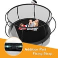 thumbnail image 5 of KOFUN Trampoline for Kids and Adults, 1000LBS 12FT Trampoline with Safety Net, Basketball Hoop, 4 Wind Stakes, Light, Sprinkler, 8 Socks - Recreational Trampoline for Backyard, 5 of 7