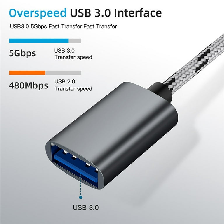 Mini Câble Adaptateur Mini USB Vers USB-C Universel PC OTG