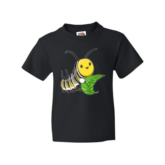 Inktastic Monarch Butterfly Caterpillar- Cute Baby Insect Youth T-Shirt