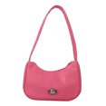 thumbnail image 1 of Bolsos de mano Hobo para mujer, bolsos de moda ligeros, bolso de mano sólido (rojo rosa) Tmvgtek Para Estrenar, 1 of 6