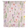 thumbnail image 2 of Pink Spring Floral Sheer Curtains 63 Inches Long, Flowers Botanical Elegant Pastoral Light Filering Curtains, Breathable Simi Curtain Privacy Drapes for Living Room Bedroom Window Treatment, 2 of 9